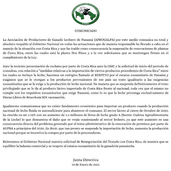 Eventos - Tratado con Costa Rica