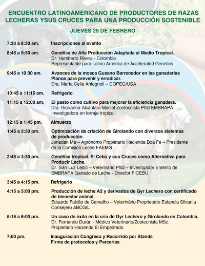 Programa del XXVII Congreso