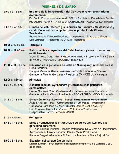 Programa del XXVII Congreso